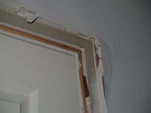 Guest room deconstruction. Two layers of drywall for unknown reasons.
