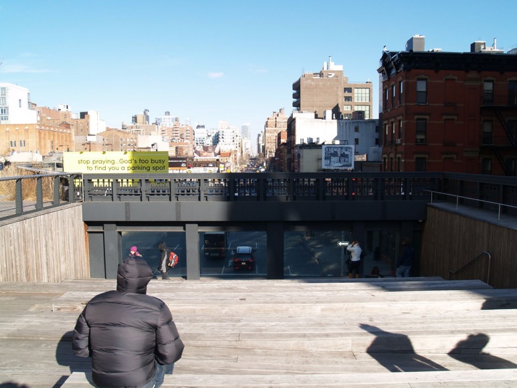 highline theater view of street