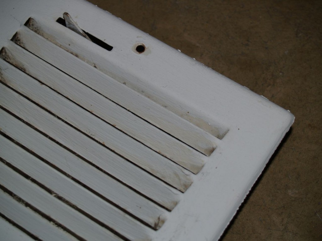 Improperly painted vent cover