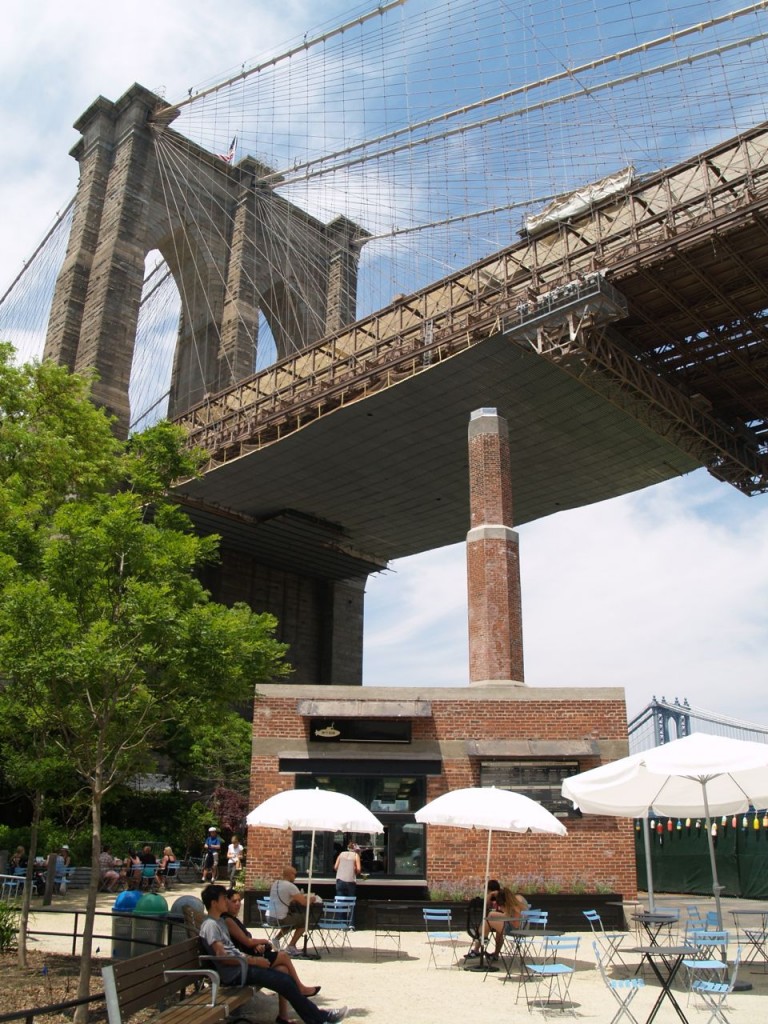 Underneath the Brooklyn Bridge