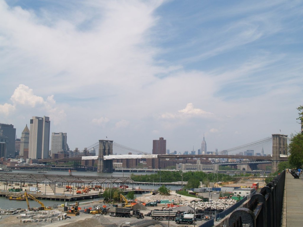 view of East River from Brooklyn Promenade