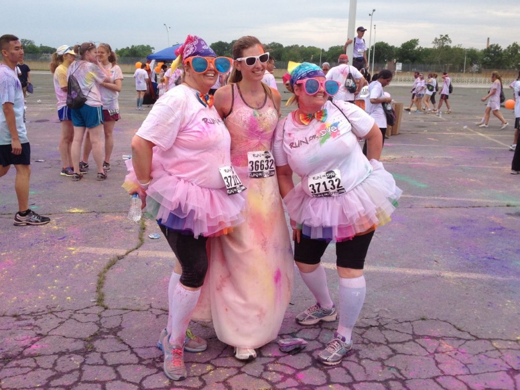 Some people really dressed for the occasion. The woman in the middle needs to up her game though.