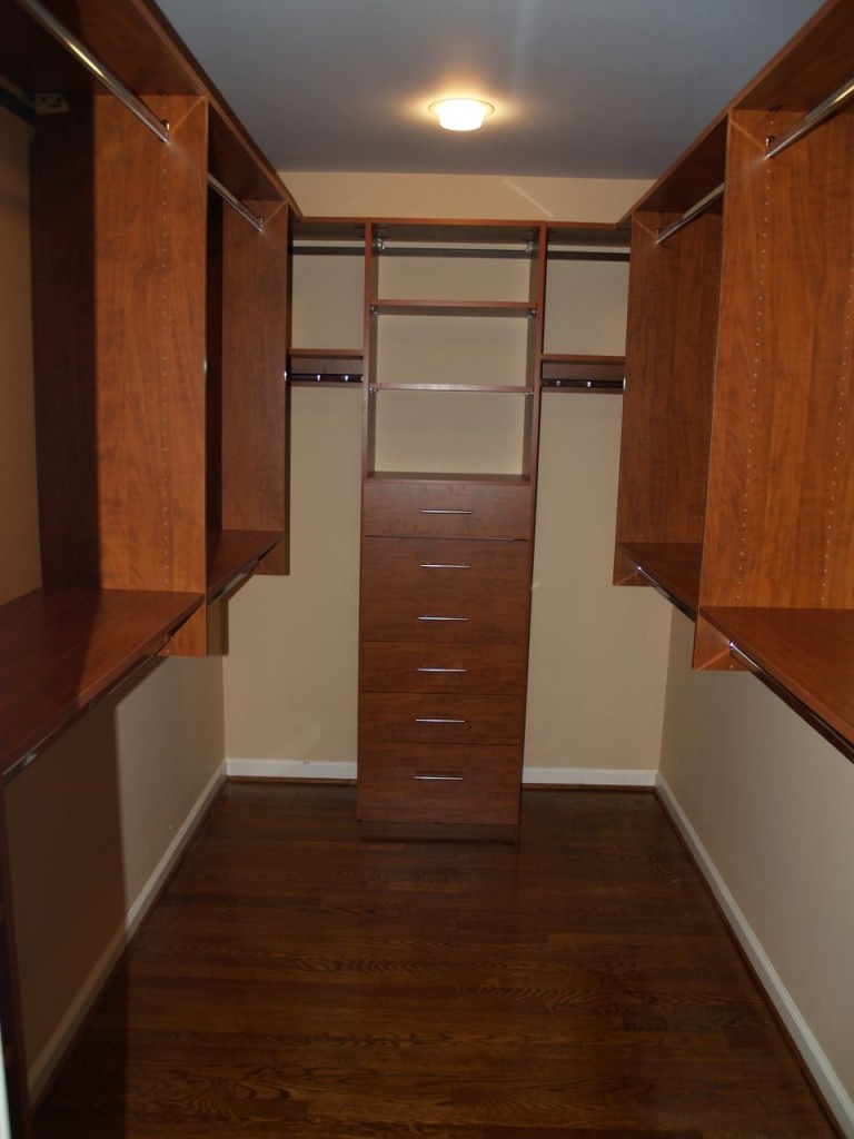 finished master closet