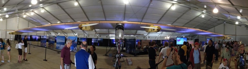 front panorama of Solar Impulse