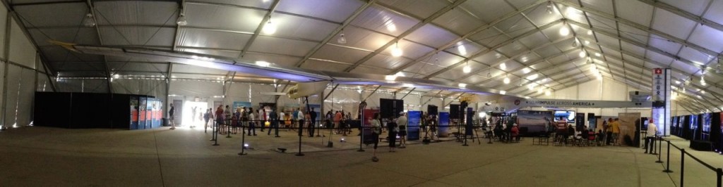 Side panorama of Solar Impulse