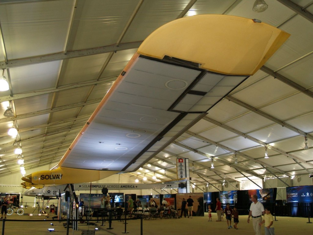 view down the wing span