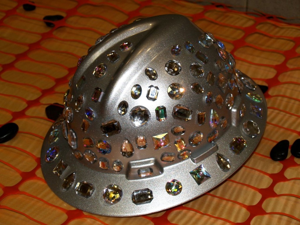 bedazzled hardhat