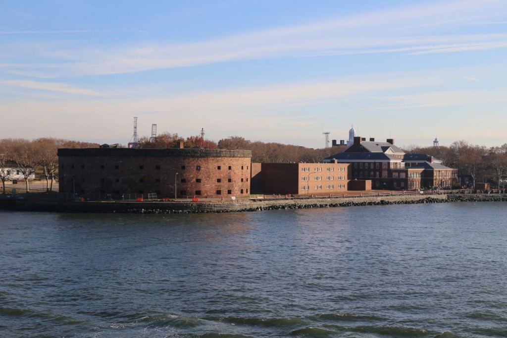 View of Governor's island from ferry