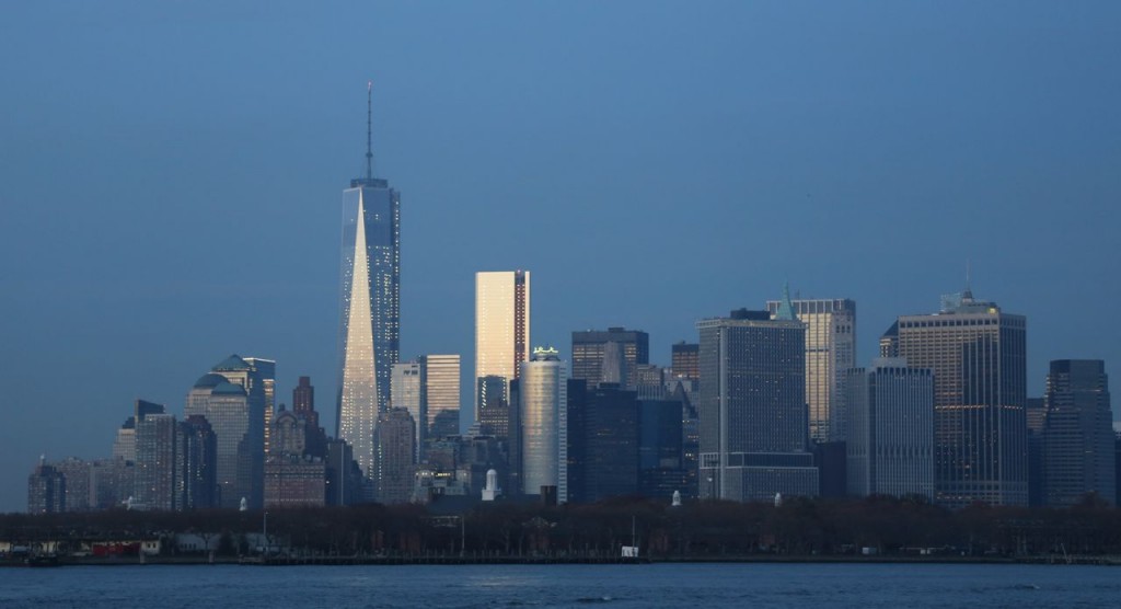 View of downtown Manhattan from the IKEA ferry