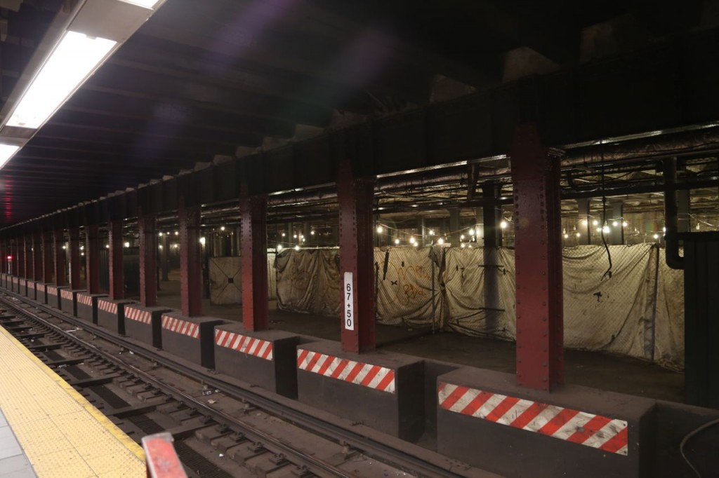 View of Delancey Terminal from subway platform