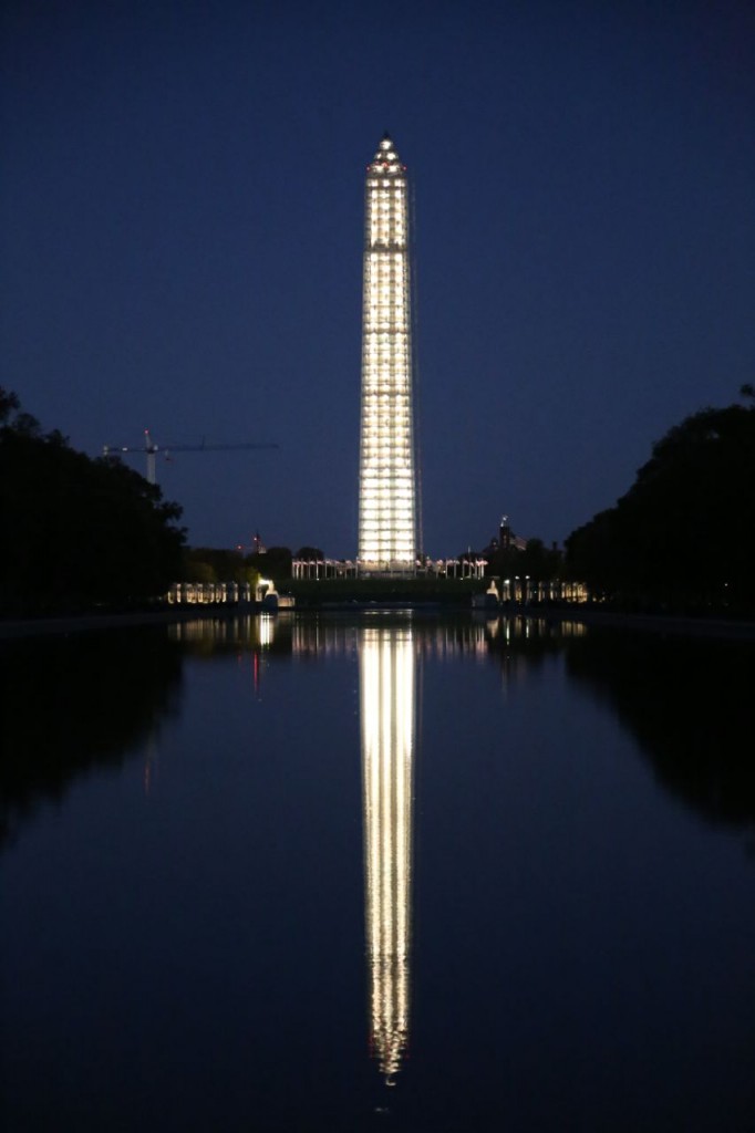 Reflection on Lincoln Memorial Reflecting Pool