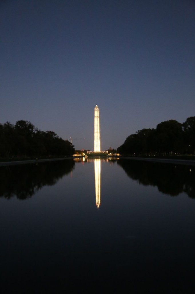 Reflection on Lincoln Memorial Reflecting Pool