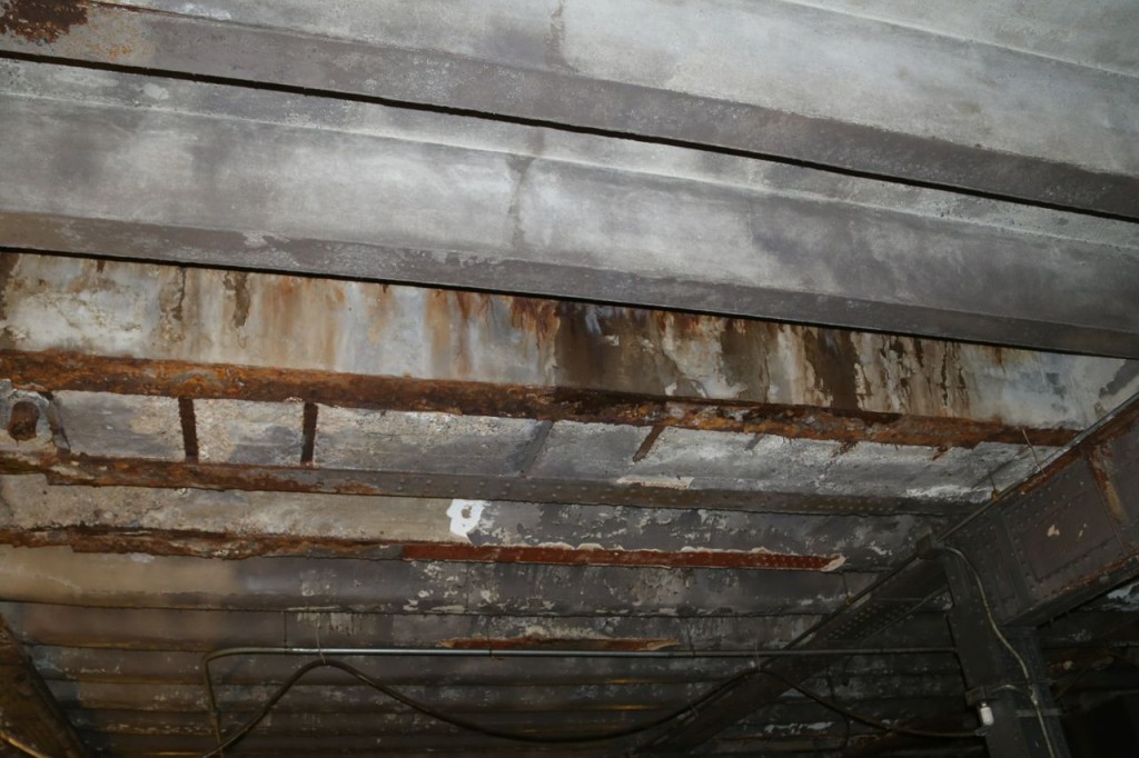 Rusted and rehabbed beams