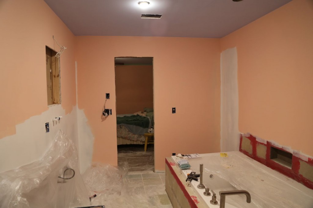 Bathroom painted