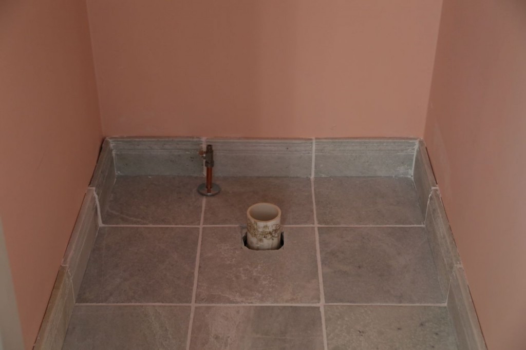 Toilet area tile