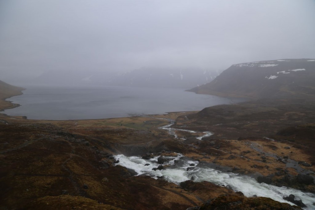 View from Dynjandi's upper falls