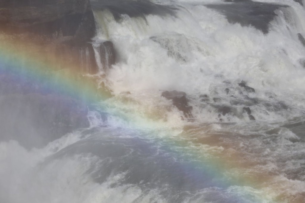 Rainbow formed from Gullfoss