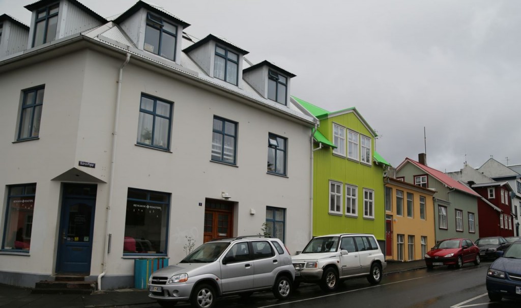 Brightly colored houses