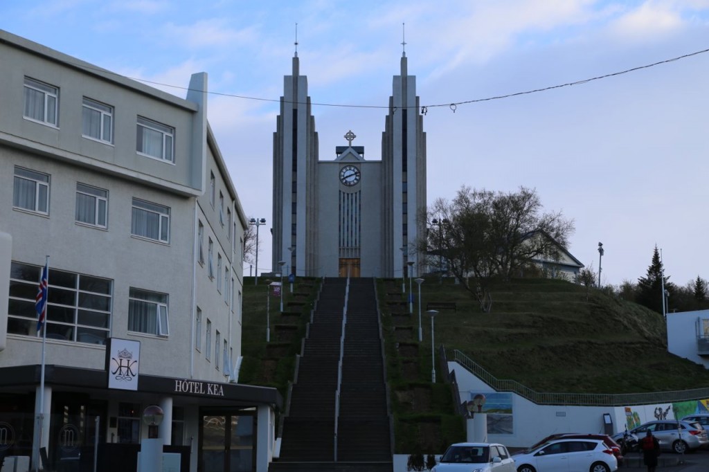 Church near main shopping center