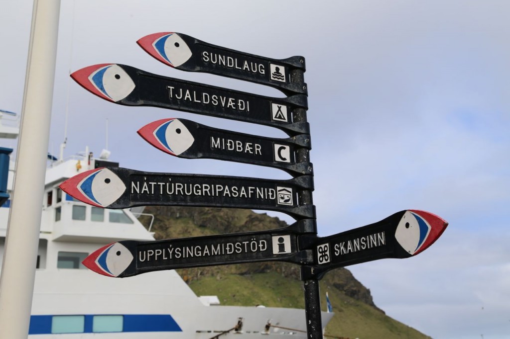 Street sign. Puffins everywhere.