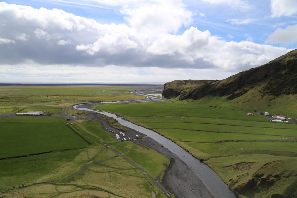 View from top of Skogafoss