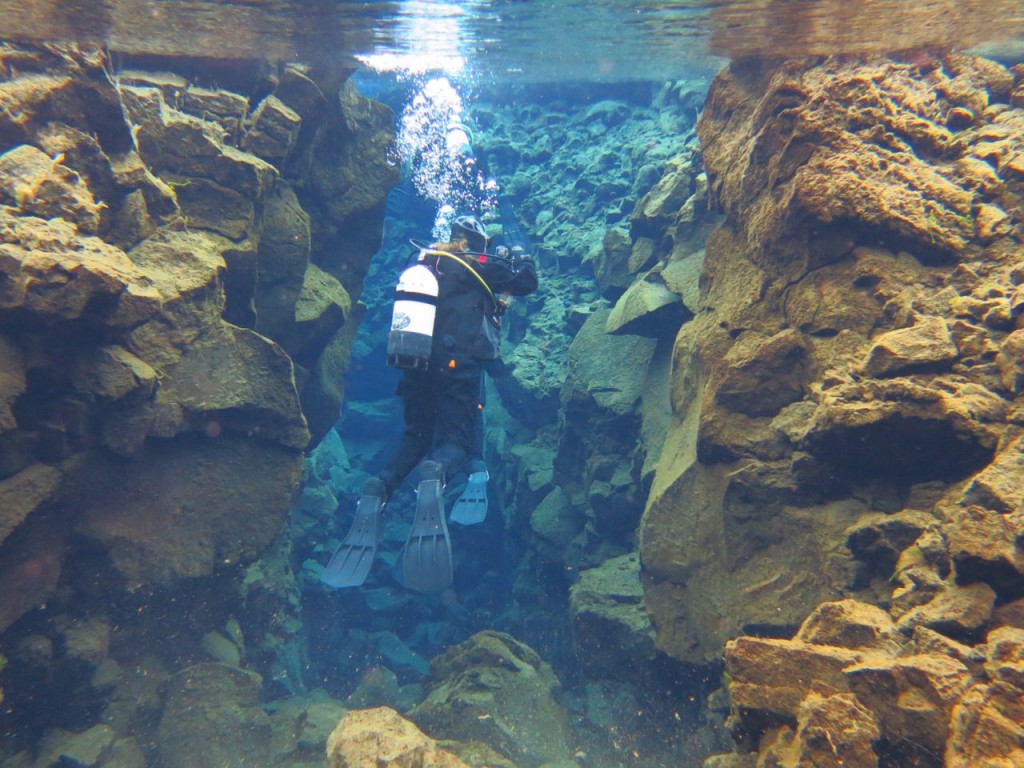Me in a small Silfra canyon