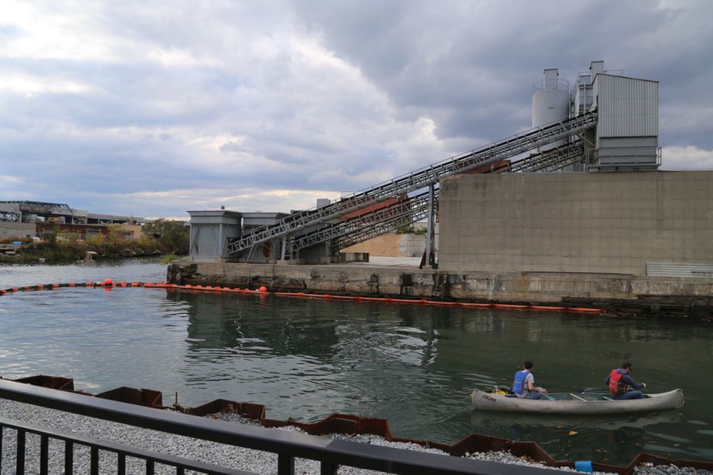 People actually canoe on the Gowanus Canal