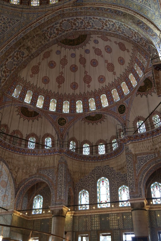 Arches of Blue Mosque interior