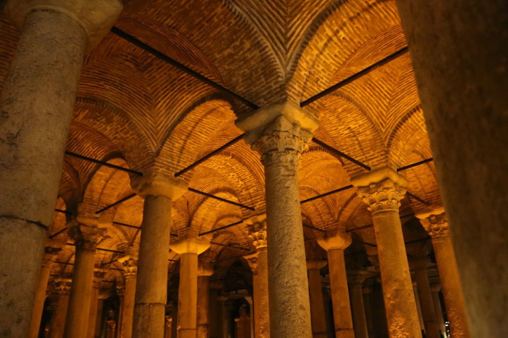 Basilica Cistern ceiling