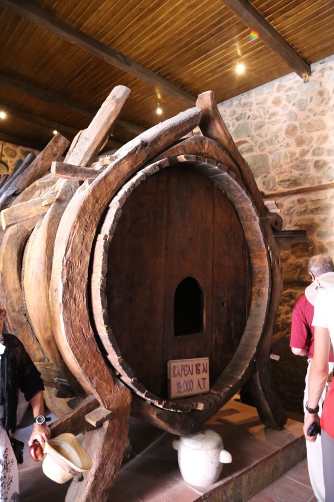 Wine barrel at Holy Monastery of Varlaam