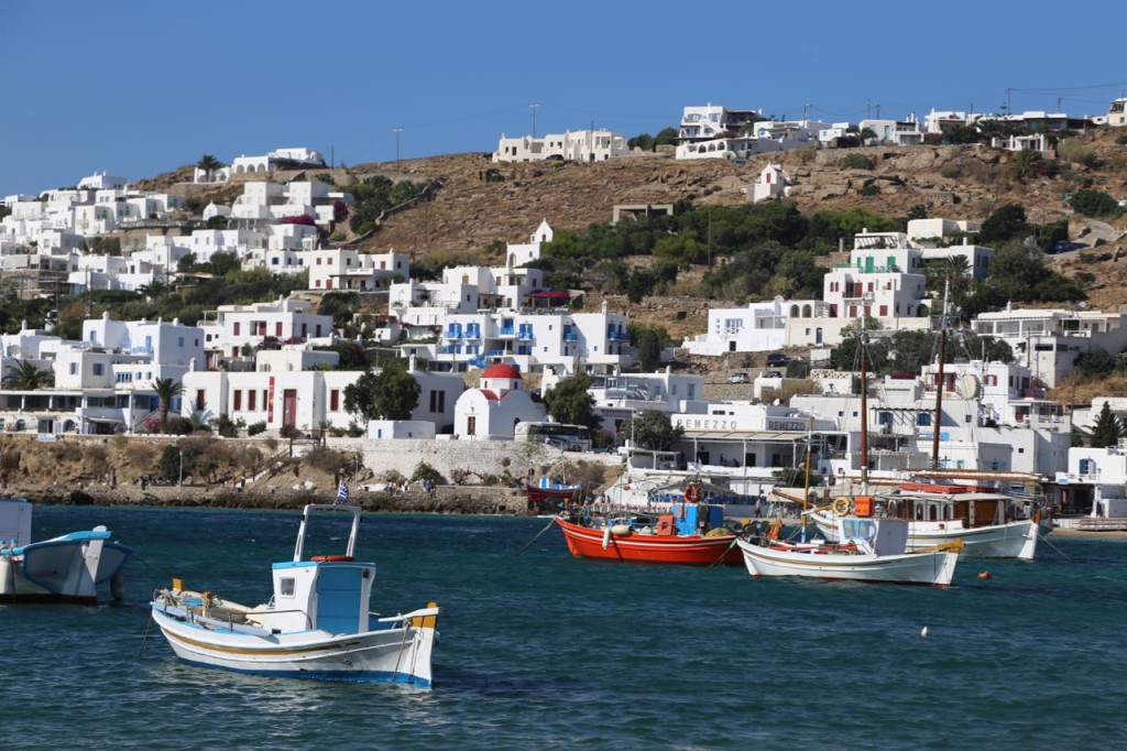 Boats in harbor