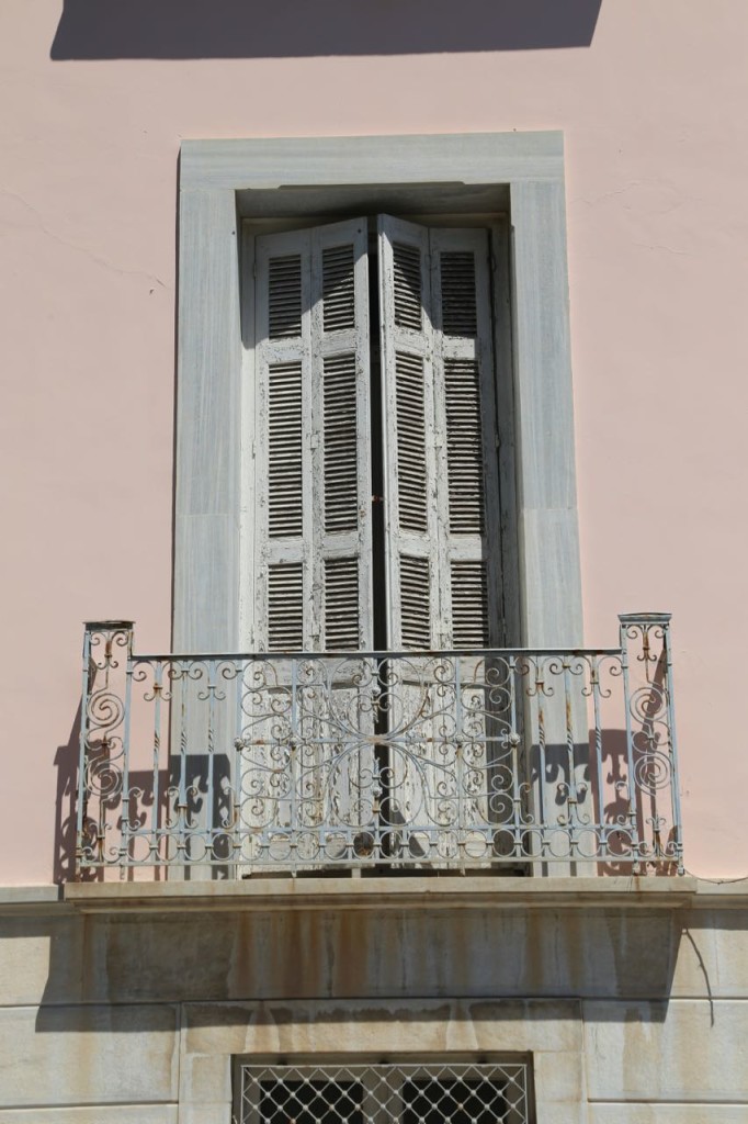 Pink and green house