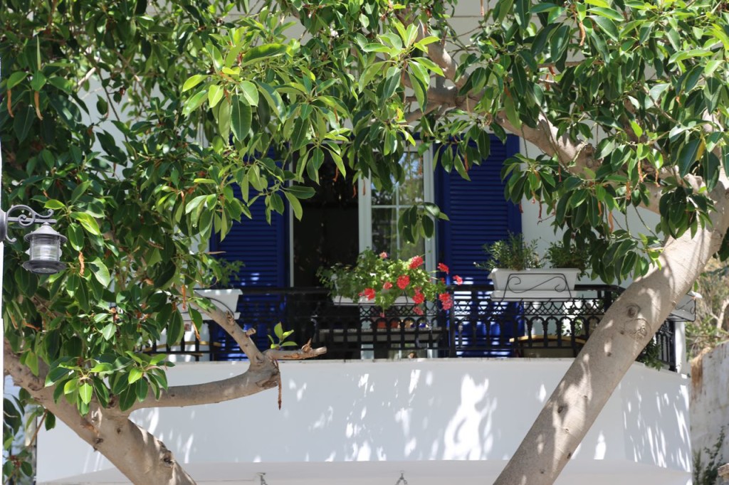 shaded balcony