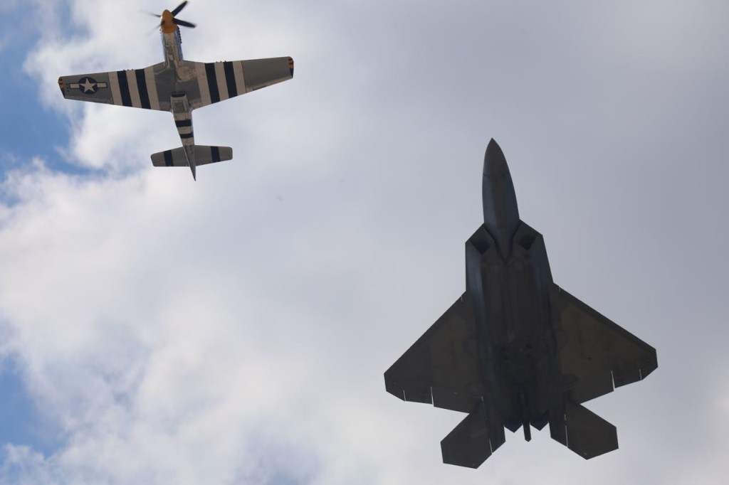 P-51 Mustang and F-22 Raptor