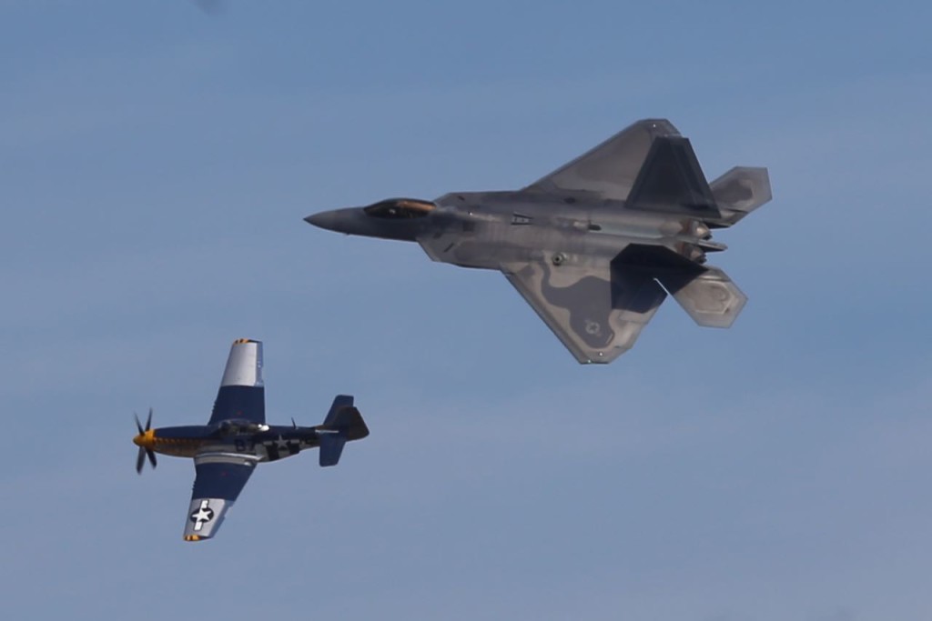 P-51 Mustang and F-22 Raptor