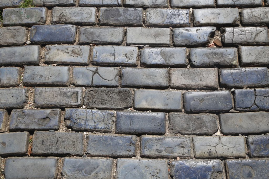 Viejo San Juan's famous blue cobblestone streets