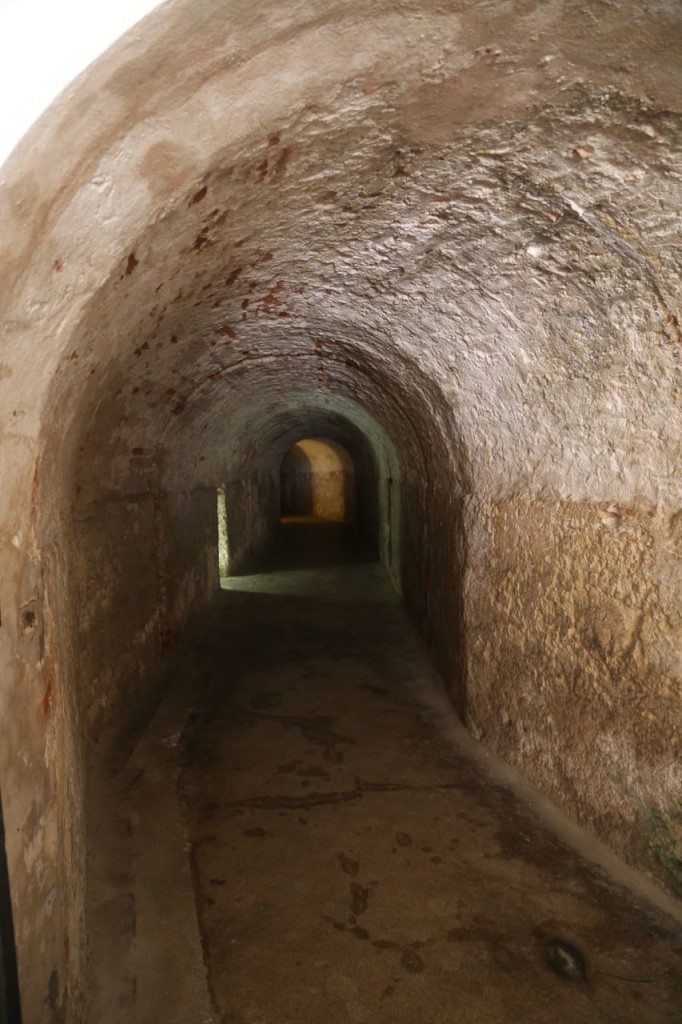 Inside a tunnel