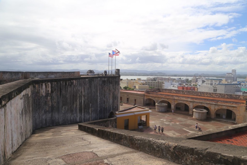 Upper level looking into courtyard