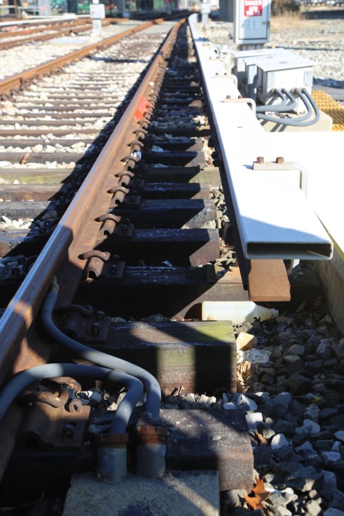 Rail at entrance to shop