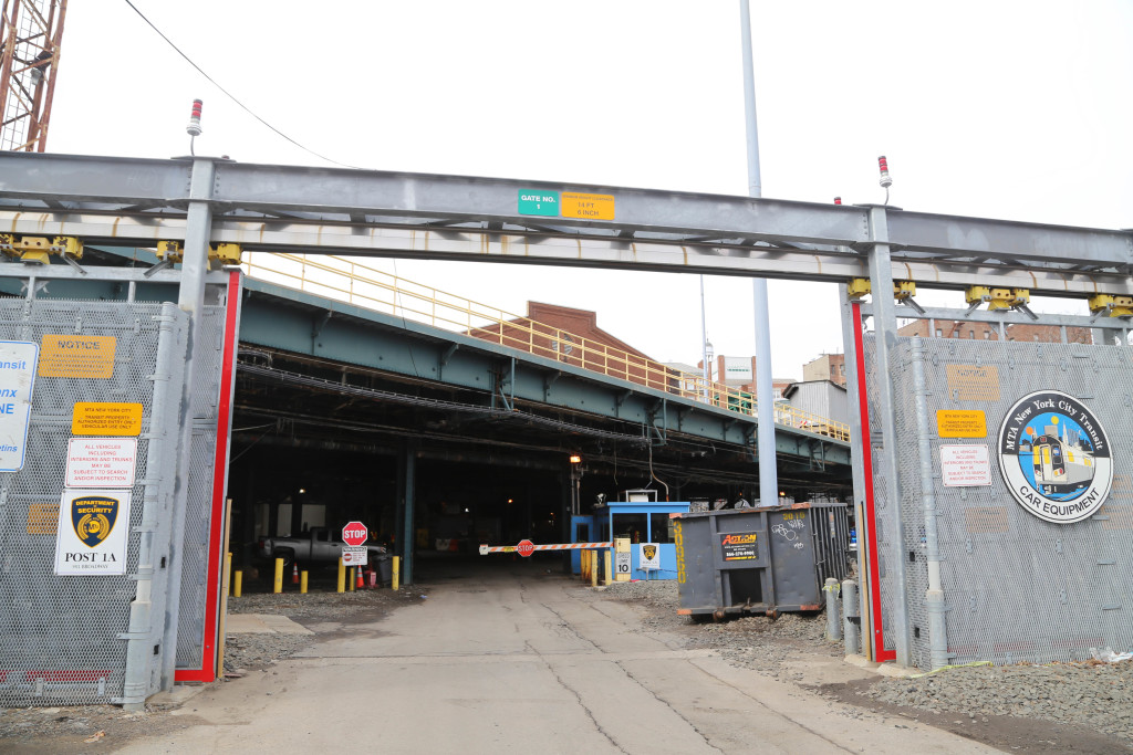 Entrance to the elevated 240th Street Train Yard