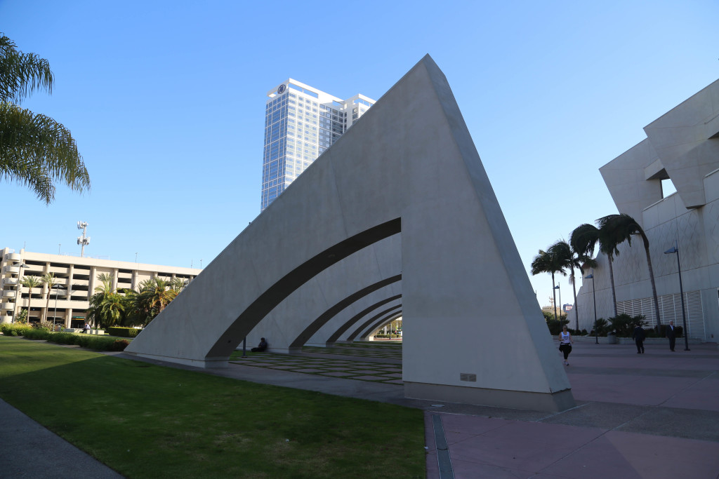 Sculpture next to convention center