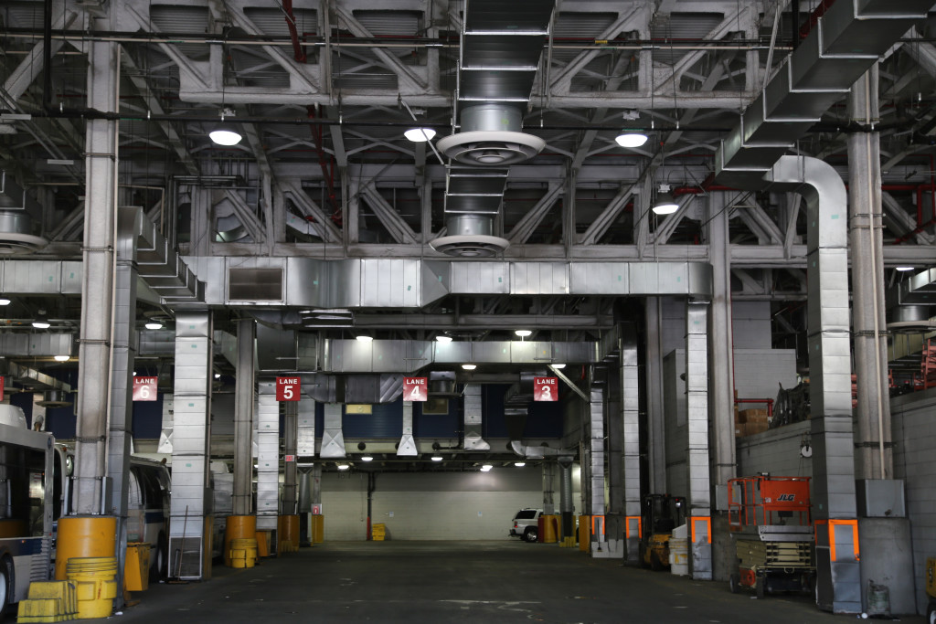 Lane to maintenance bays