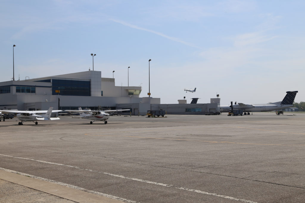 View from a hanger