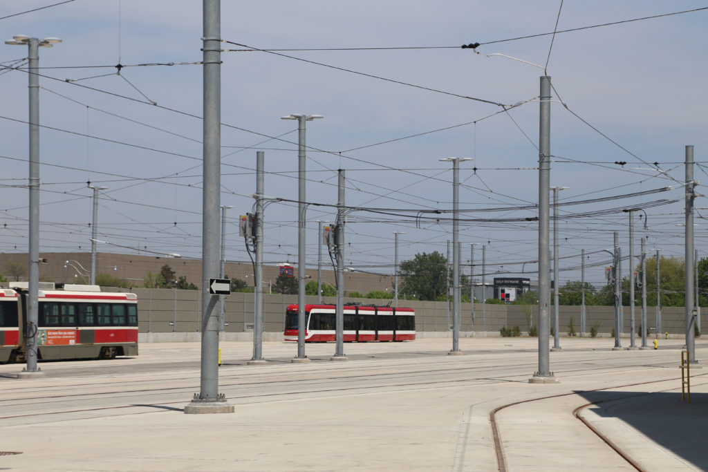 Street car in the storage area