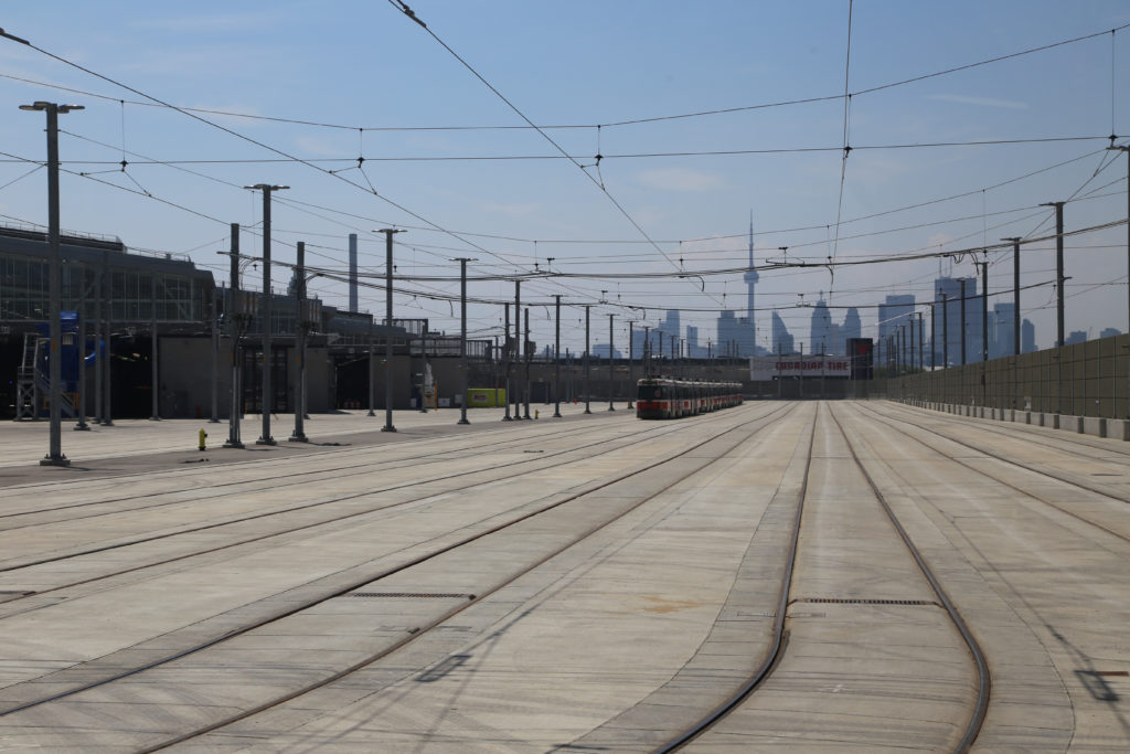 Storage area with view of downtown Toronto