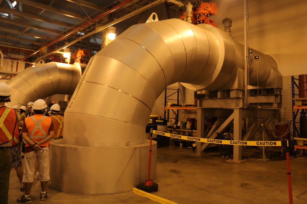 Huge pipe of cooling water