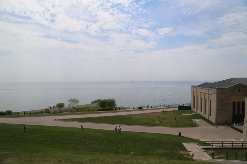 View of Lake Ontario from filtration building