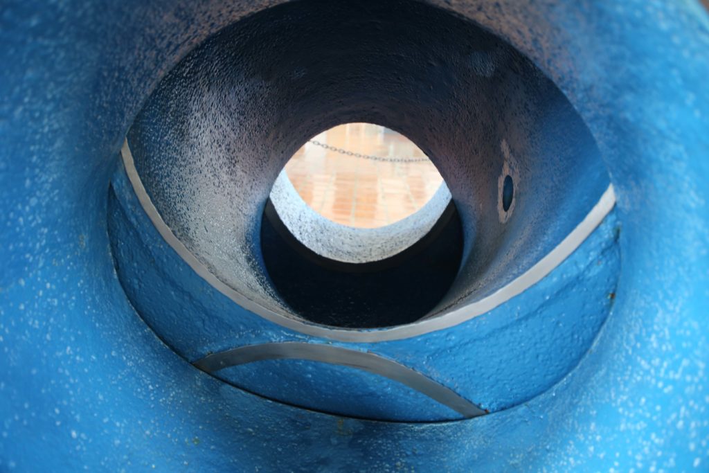 Inside the restored cone valve