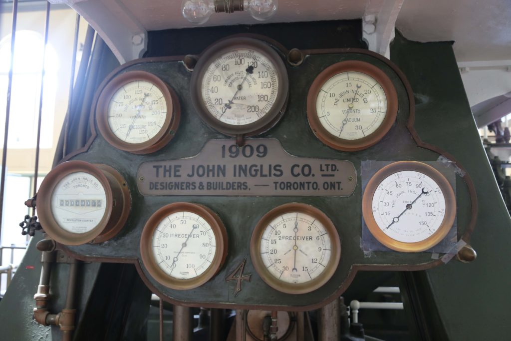 Original steam engine gauges