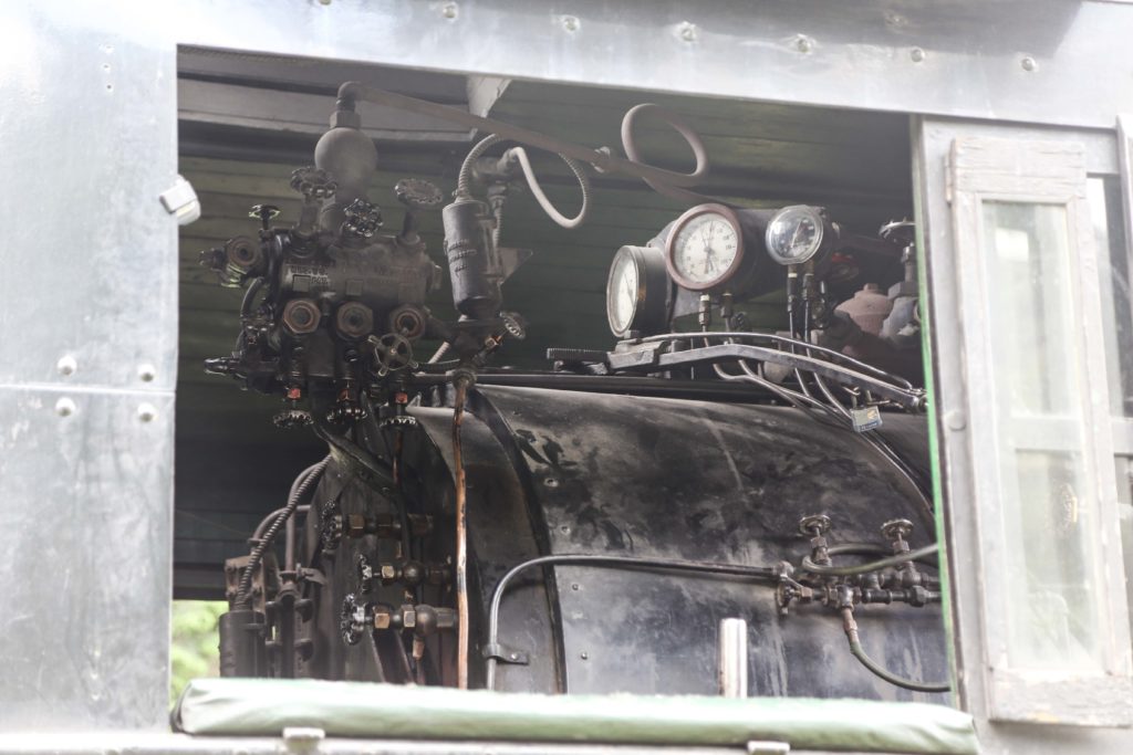 A look inside the locomotive